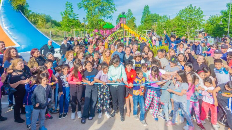 Juan Andreotti inauguró el Nuevo Parque Gilardoni del Barrio Villa Jardín