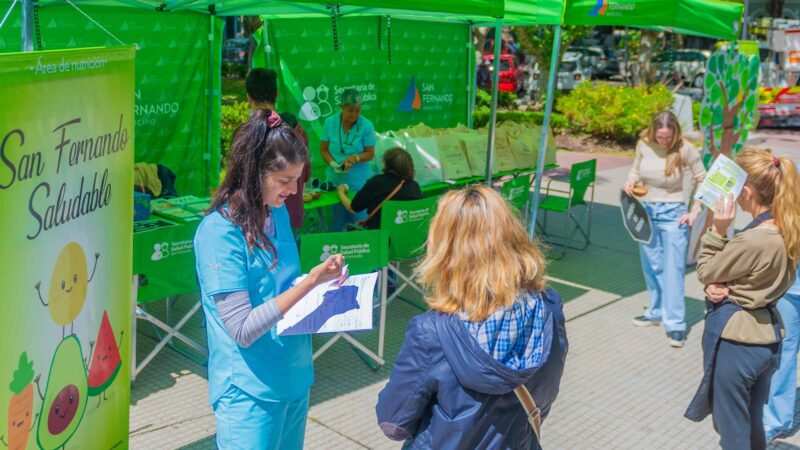El Municipio de San Fernando realizó una jornada por el “Día de la Alimentación Saludable”