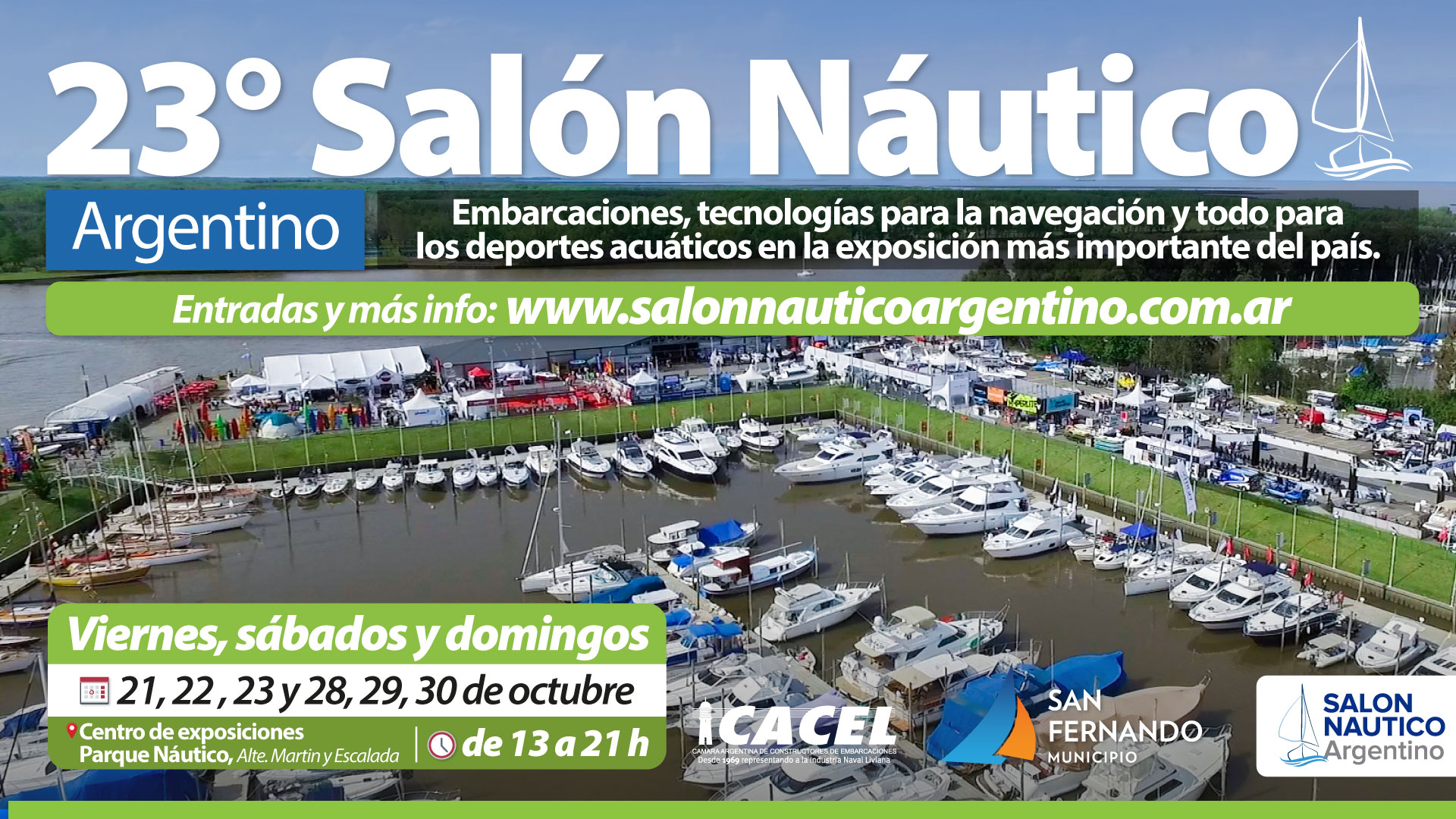 Este fin de semana comienza el Salón Náutico Argentino en San Fernando