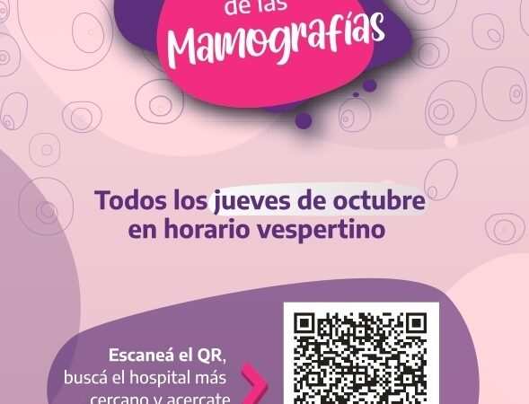 Hospitales de la Provincia realizarán la Noche de las Mamografías