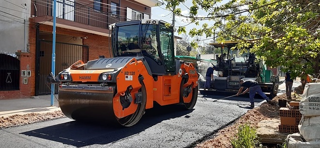 La Municipalidad de Escobar continúa con importantes obras de pavimentación, bacheo y estabilizado en todo el distrito