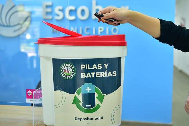 Escobar Sostenible: en una semana se recolectaron 200 kilos de pilas y baterías en desuso y la campaña municipal se extenderá hasta el 20 de octubre 