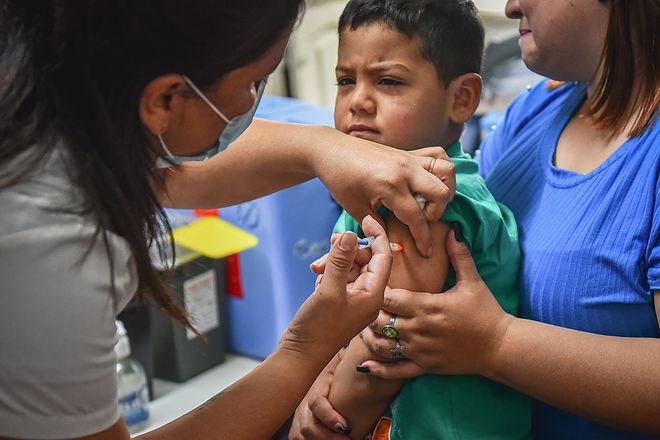 La Municipalidad de Escobar, habilitó 16 centros de vacunación contra el sarampión