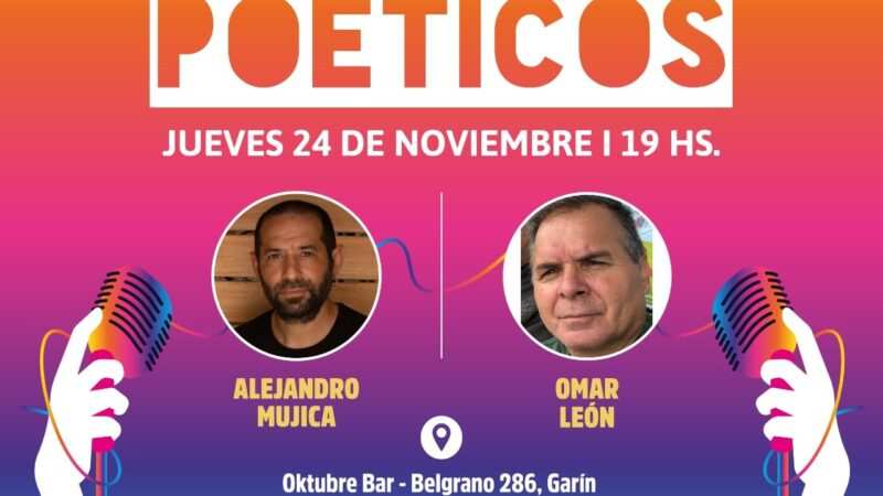 Escobar, Alejandro Mujica & Omar León en la continuidad del Ciclo de Recitales Poéticos 2022