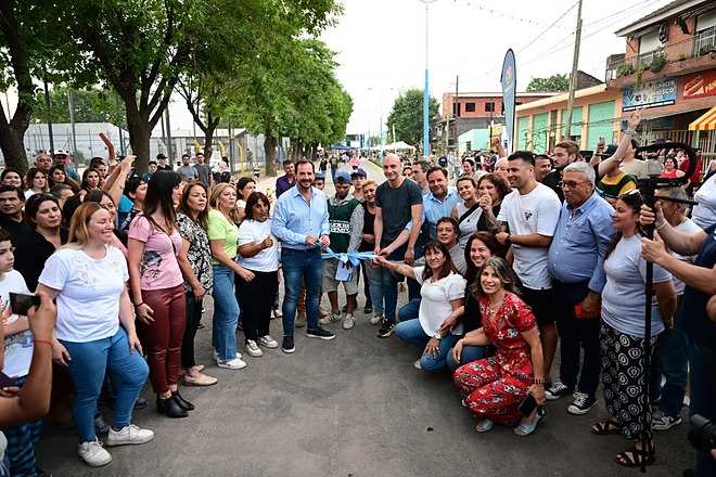 Maquinista Savio no para de crecer, se inauguró la ampliación del Boulevard 5 de Junio