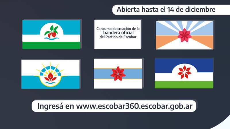Se vota  la bandera de Escobar