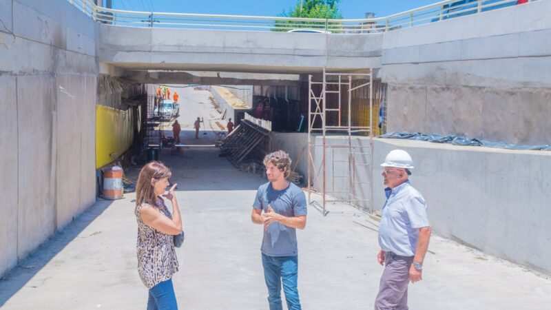 Juan Andreotti recorrió la última etapa de obra del Túnel de Av. Sobremonte
