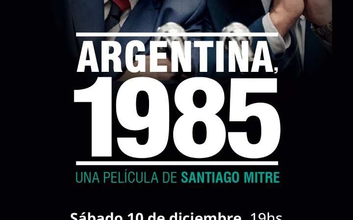 Hurlingham proyectará este sábado “Argentina, 1985” de forma gratuita