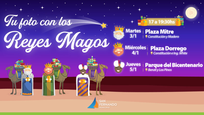 Los Reyes Magos vuelven a San Fernando para sacarse fotos gratuitas con las familias
