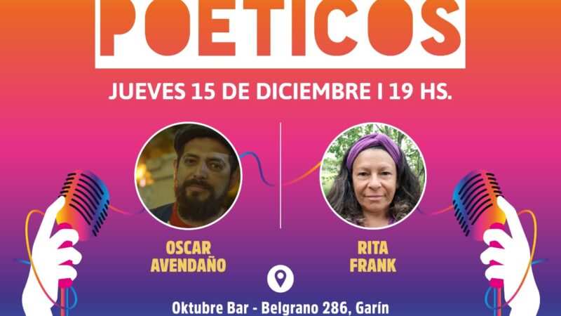 Escobar, Oscar Avendaño & Rita Frank , en la Continuidad del Ciclo de Recitales Poéticos 2022