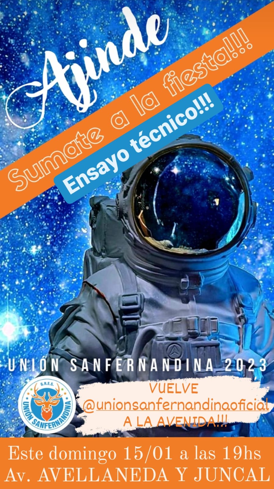 Este domingo “Unión Sanfernandina” tendrá su ensayo técnico abierto en la Av. Avellaneda