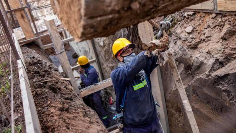 AySA está próxima a finalizar una importante obra que mejorará el servicio de agua potable a 55 mil habitantes de Merlo y San Antonio de Padua