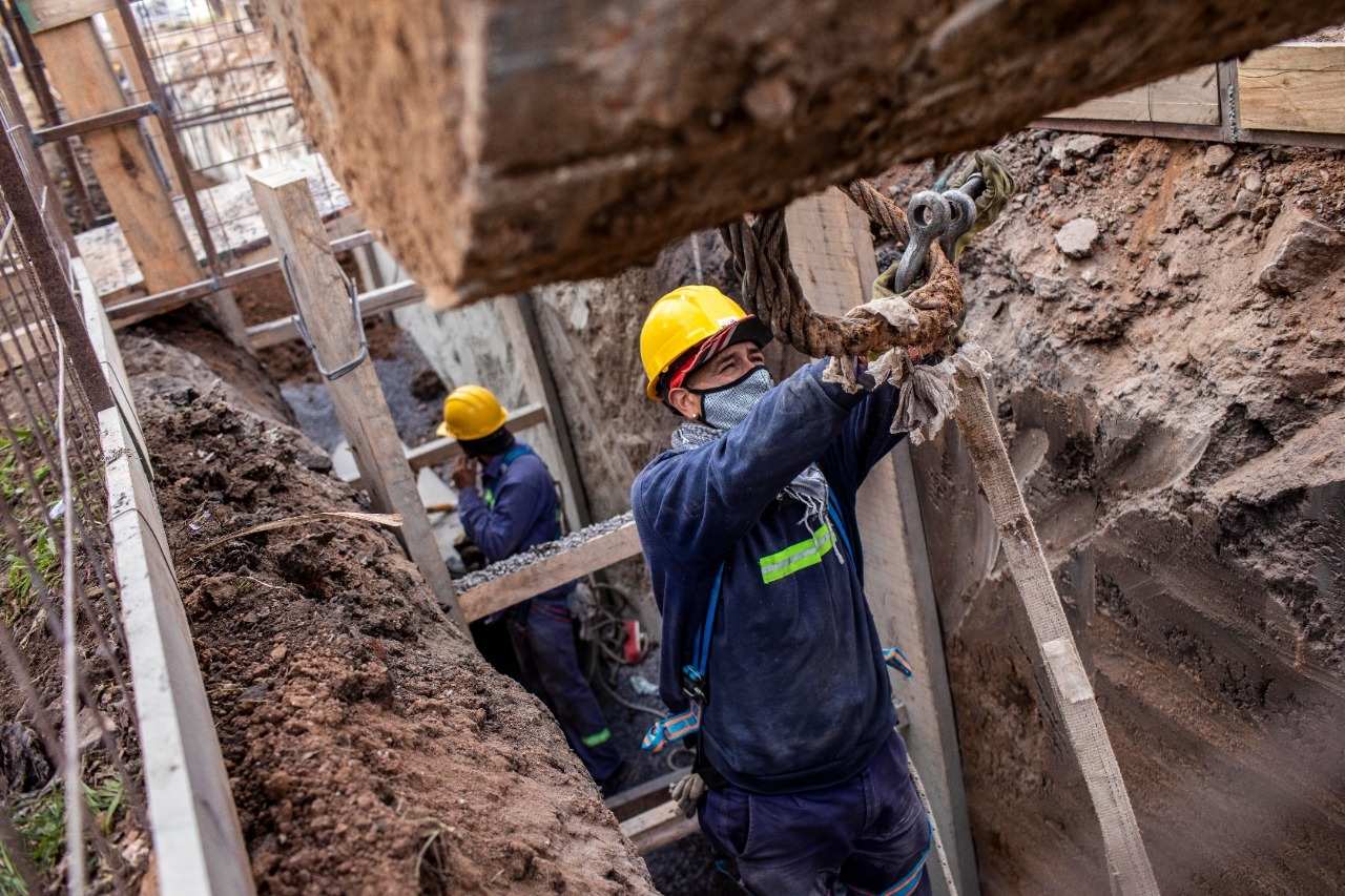 AySA está próxima a finalizar una importante obra que mejorará el servicio de agua potable a 55 mil habitantes de Merlo y San Antonio de Padua