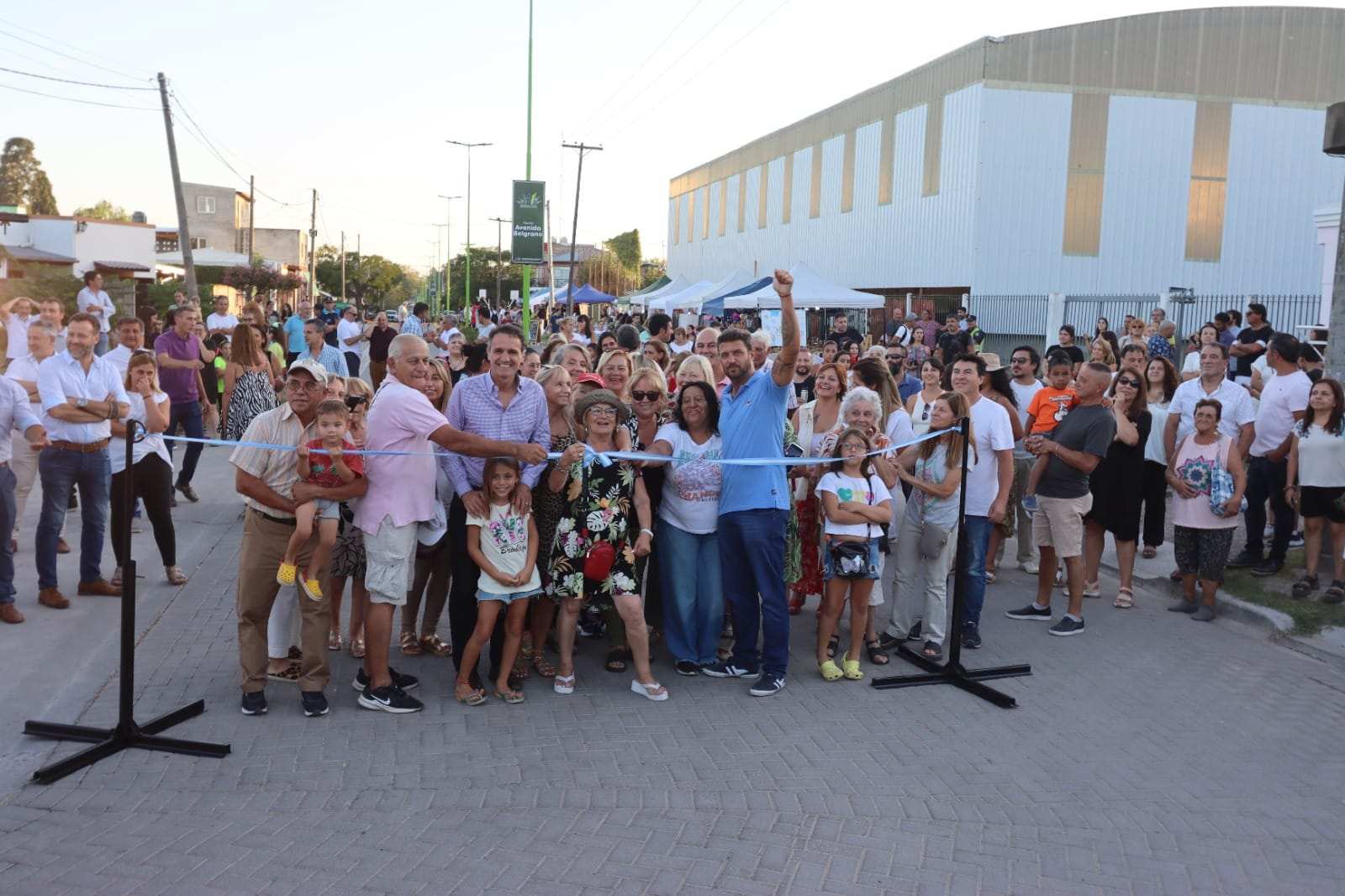 Diego Nanni y Gabriel Katopodis inauguraron la Avenida Belgrano en Los Cardales