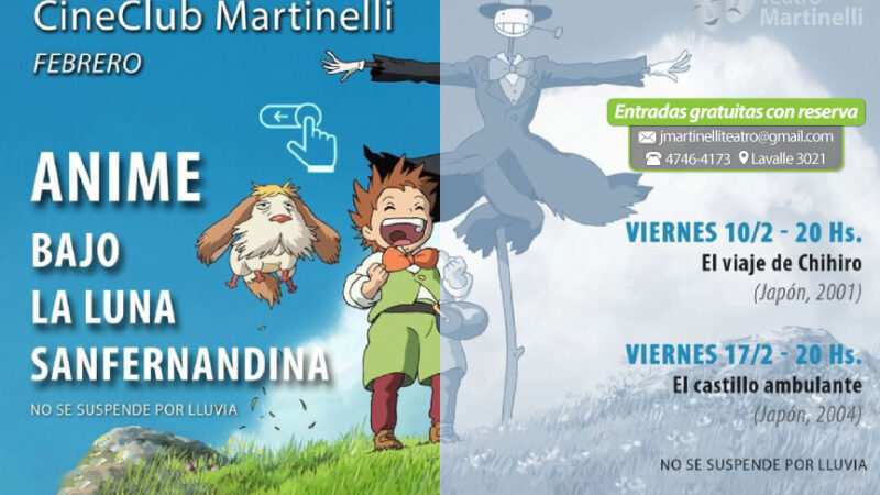 Comenzó el ciclo “Animé bajo la Luna sanfernandina” en el Teatro Martinelli