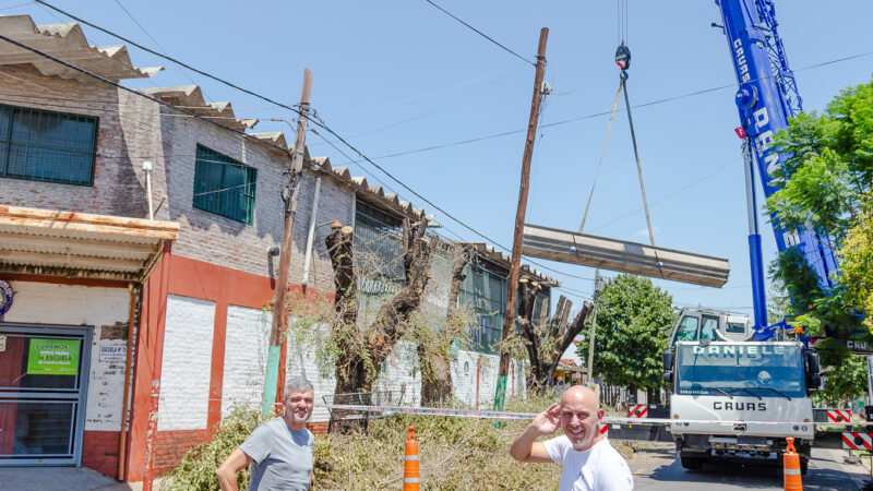 Zabaleta recorrió las obras de la Escuela Primaria N°17 y la Escuela Secundaria N°15
