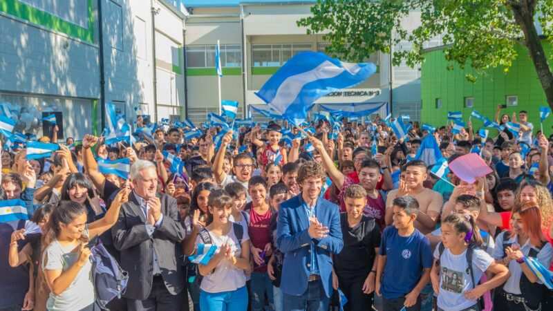 Juan Andreotti inauguró la renovada Escuela Técnica N°3