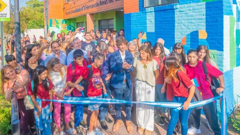 Juan Andreotti inauguró la renovada Escuela Secundaria N°2 “Hernando Arias”