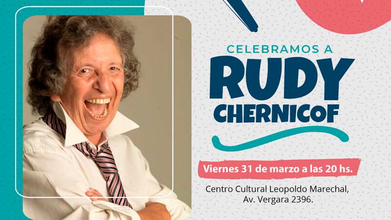 Rudy Chernicof actuará este viernes en Hurlingham con entrada gratuita