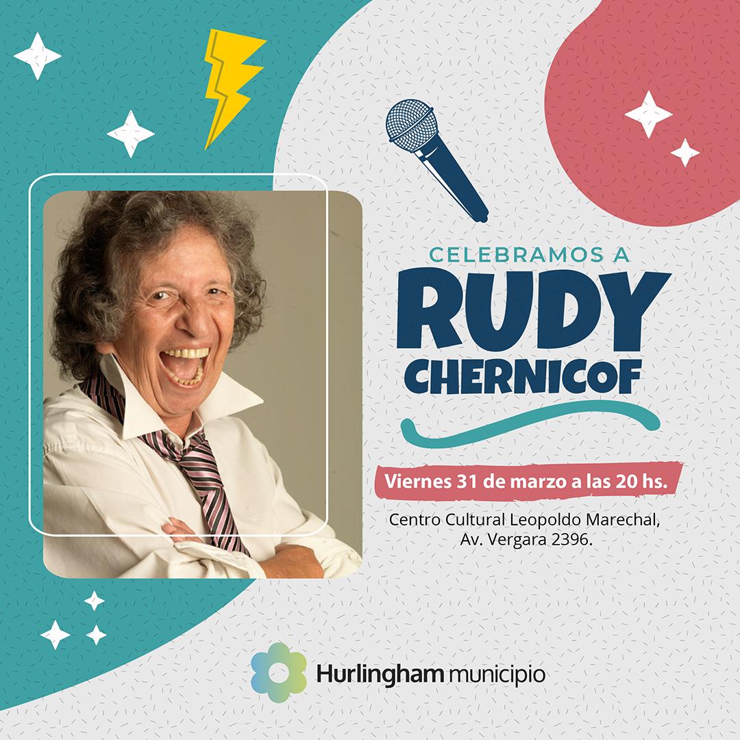 Rudy Chernicof actuará este viernes en Hurlingham con entrada gratuita
