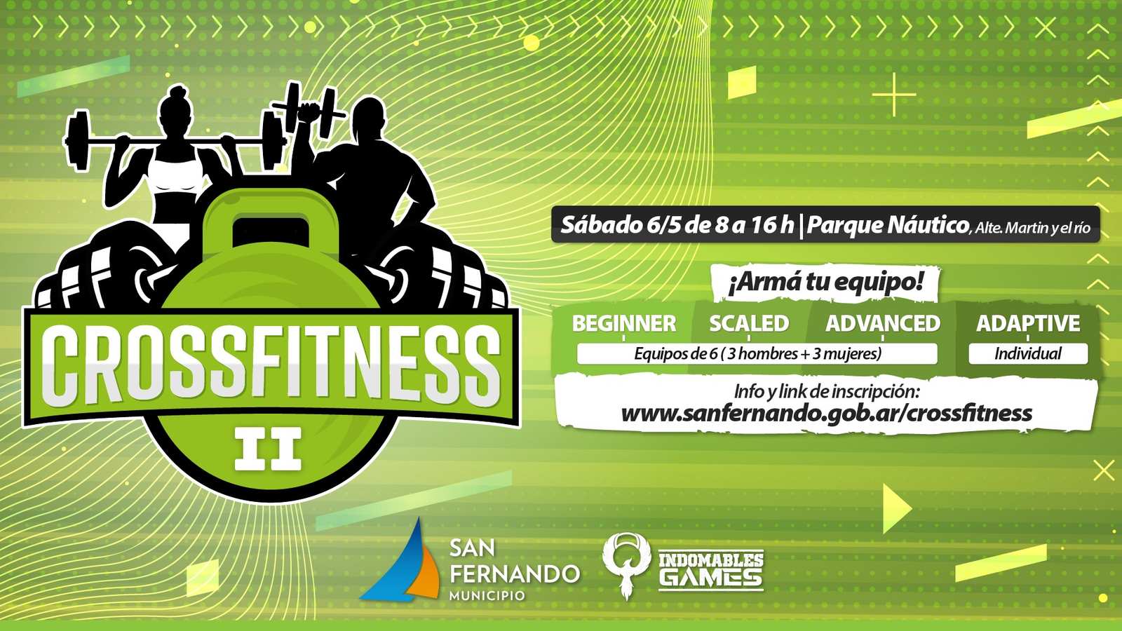 Inscripción abierta para una nueva competencia “Crossfitness” en San Fernando