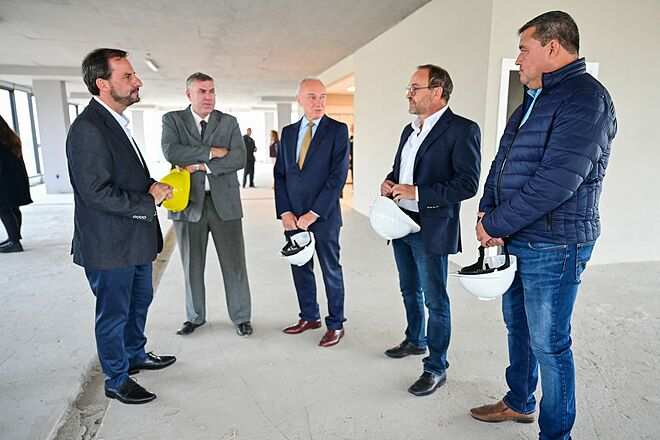 Ariel Sujarchuk supervisó junto autoridades judiciales la obra del Polo Judicial en Belén de Escobar