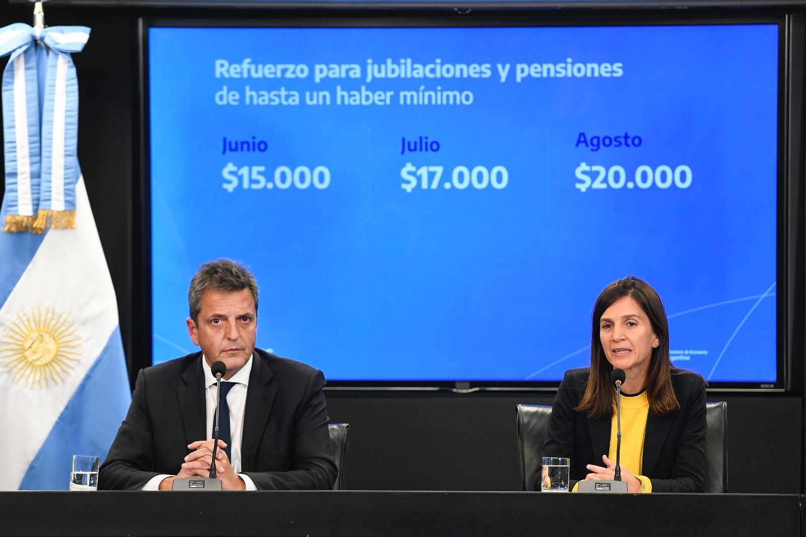 Massa y Raverta anunciaron aumento del 21% para Jubilaciones, Pensiones y Asignaciones