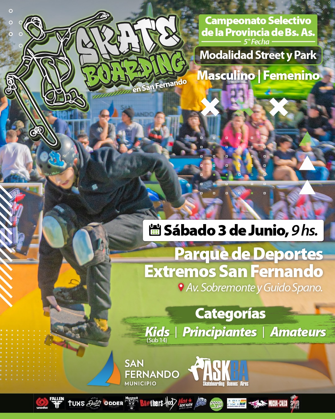 Vuelve el Campeonato de Skateboarding a San Fernando