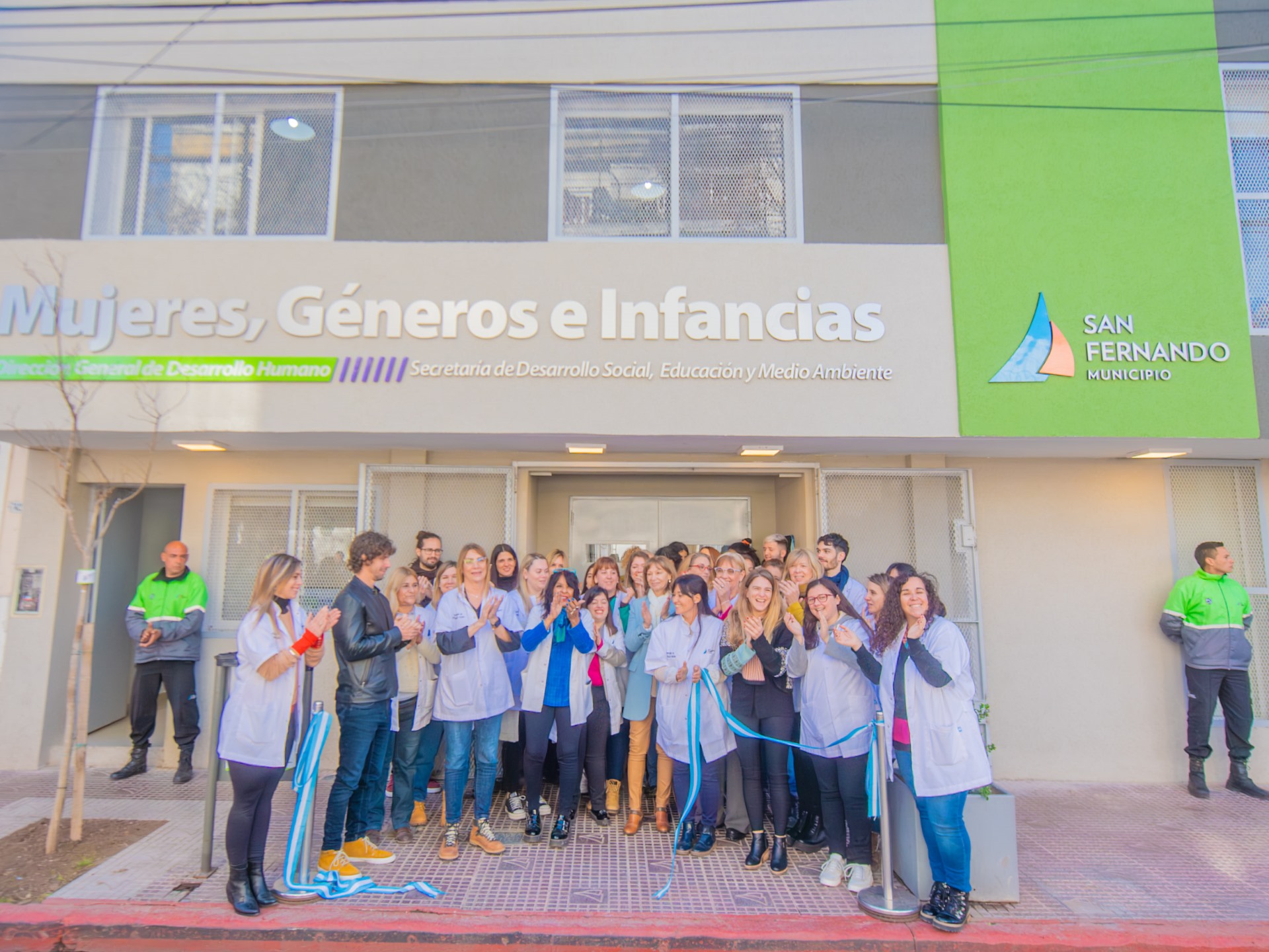 Juan Andreotti inauguró el nuevo edificio de “Mujeres, Género e Infancias” de San Fernando