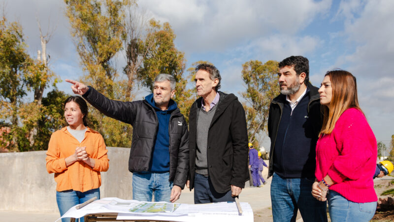 Zabaleta y Katopodis anunciaron el inicio de una obra que conectará las dos principales arterias viales del distrito