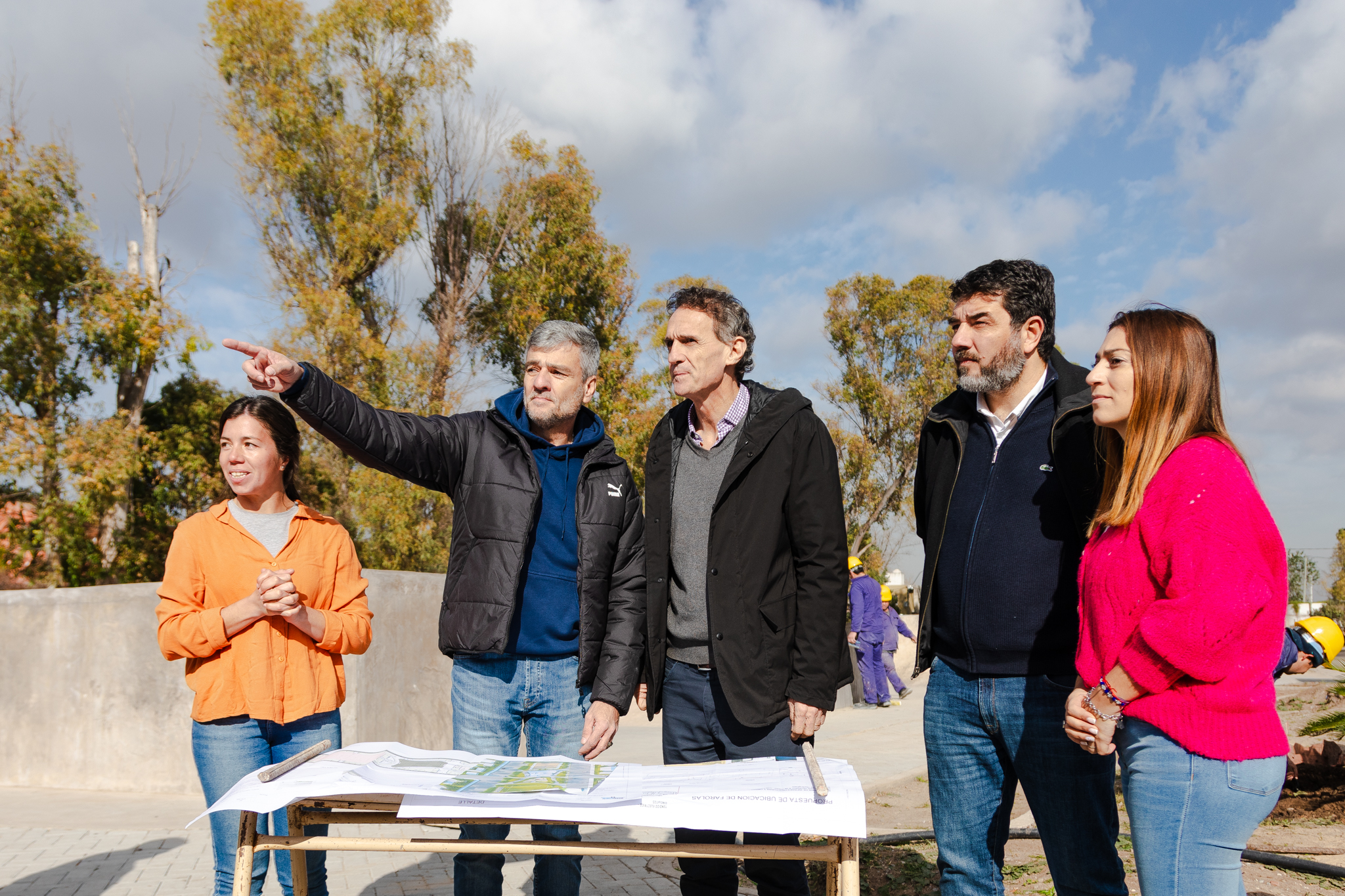 Zabaleta y Katopodis anunciaron el inicio de una obra que conectará las dos principales arterias viales del distrito