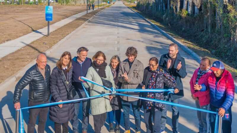 Juan Andreotti y Gabriel Katopodis inauguraron la apertura y pavimentación de la nueva calle Maipú