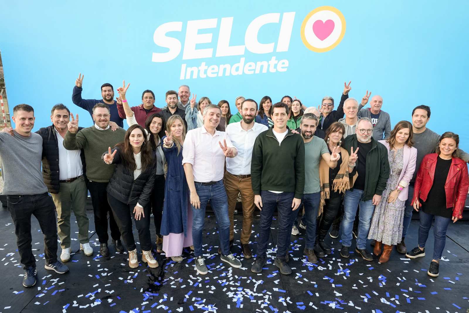 Di Tullio acompañó los lanzamientos de Selci y Menéndez