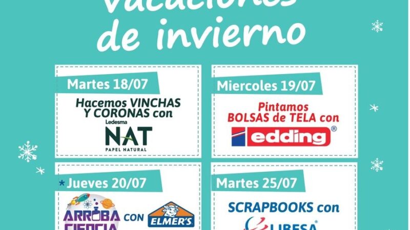 Remeros Plaza te invita a talleres gratuitos para disfrutar tus vacaciones de invierno