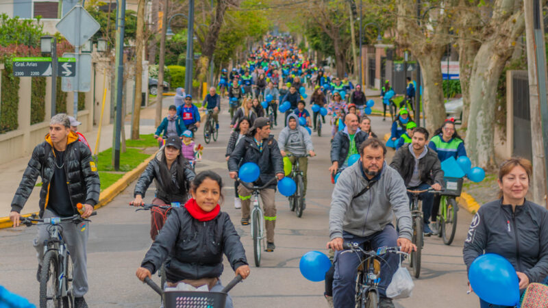Miles de familias de San Fernando participaron de la Bicicleteada