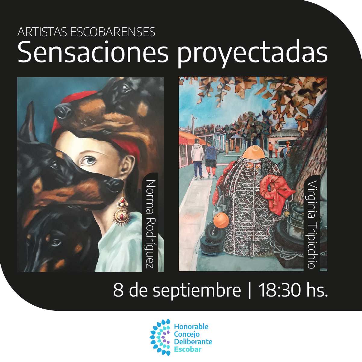 El HCD de Escobar, expone la obra artística “Sensaciones proyectadas”