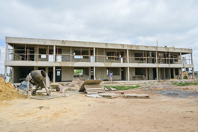 Continúa a buen ritmo la construcción de la primera Escuela Primaria Municipal de la historia del partido de Escobar 