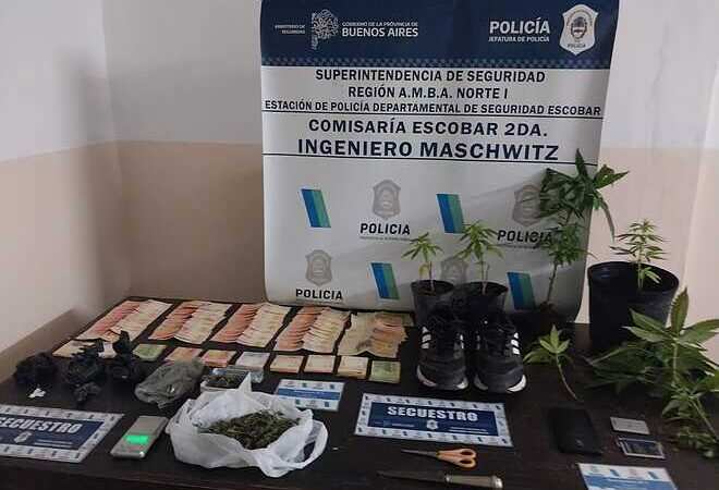 Maschwitz: detuvieron a un peligroso delincuente que había cometido un robo a mano armado y se dedicada a la venta de droga