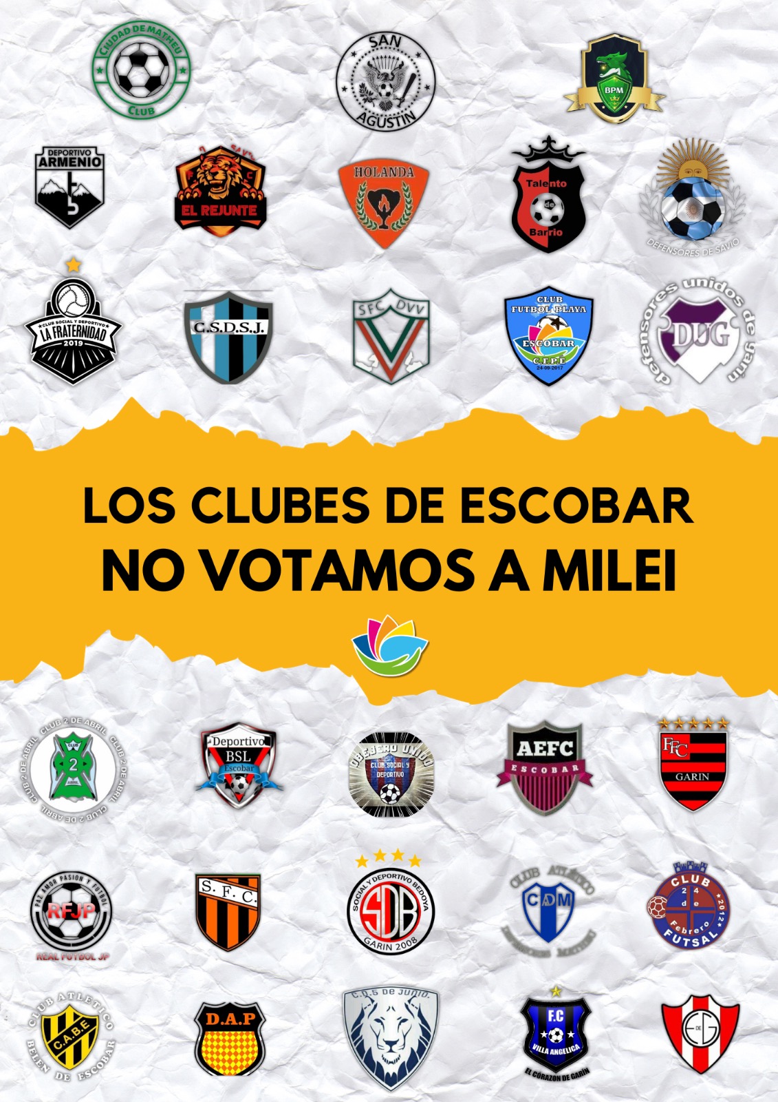 Los clubes del partido de Escobar se pronunciaron públicamente en contra de las Sociedades Anónimas Deportivas