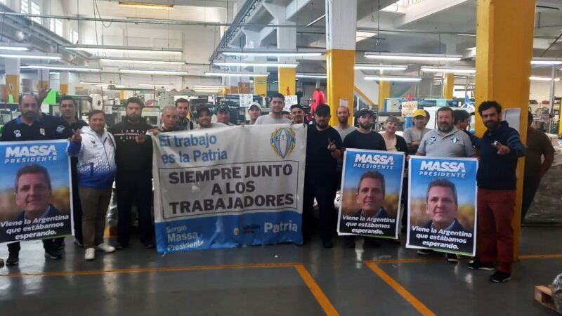Sindicato de Empleados Textiles llama a votar por Sergio Massa en el balotaje