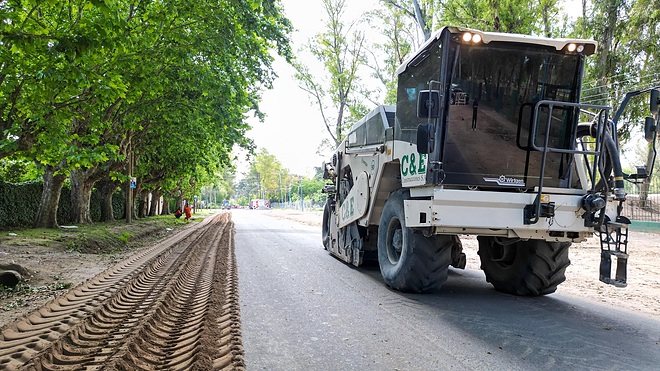 La Municipalidad sigue adelante con la histórica obra de puesta en valor de la Ruta 26