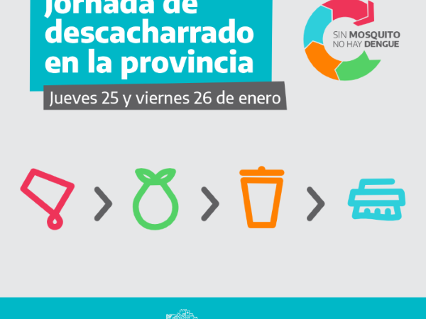 Dengue: La Provincia realiza jornada de descacharrado intensivo en Municipios