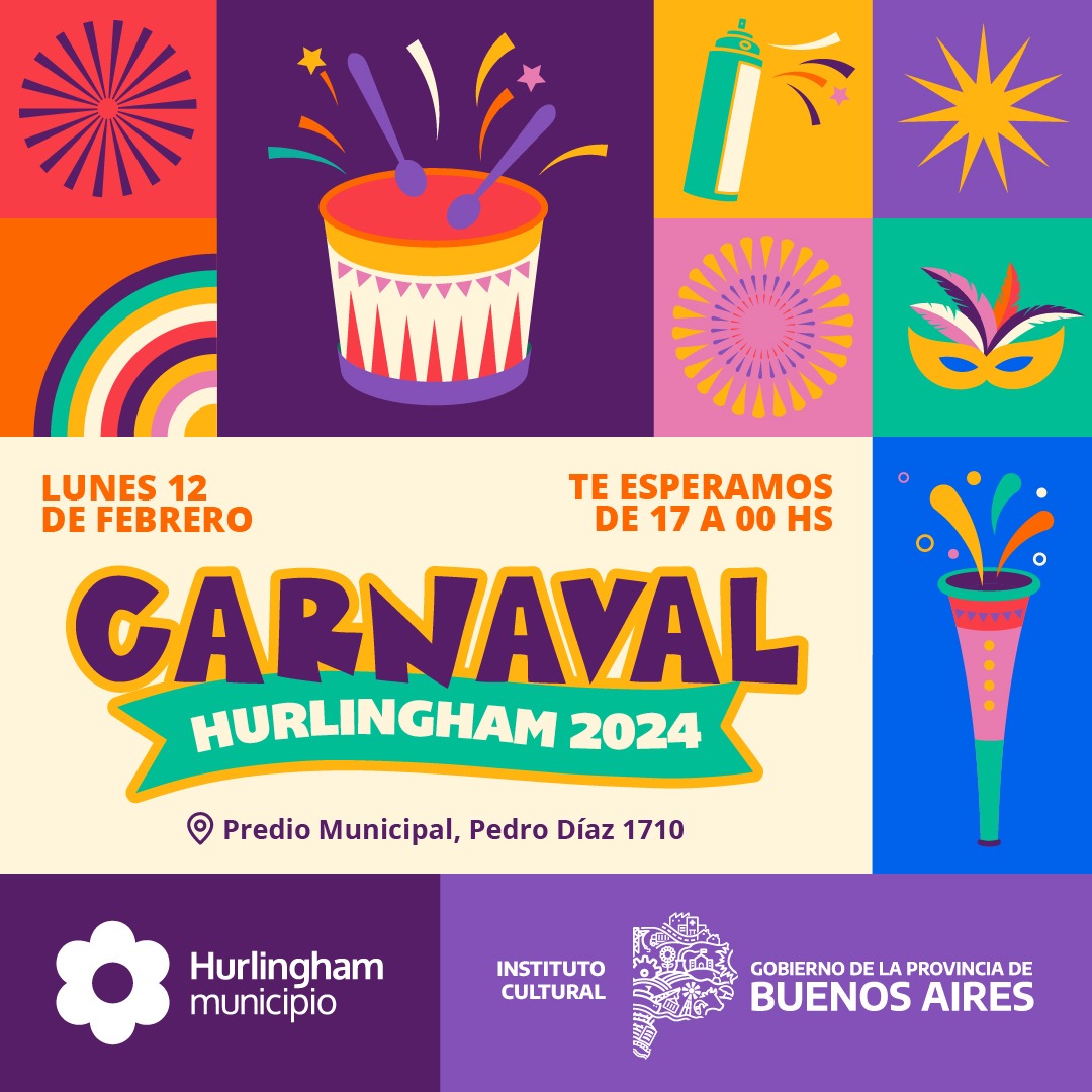 llega el Carnaval 2024 a Hurlingham