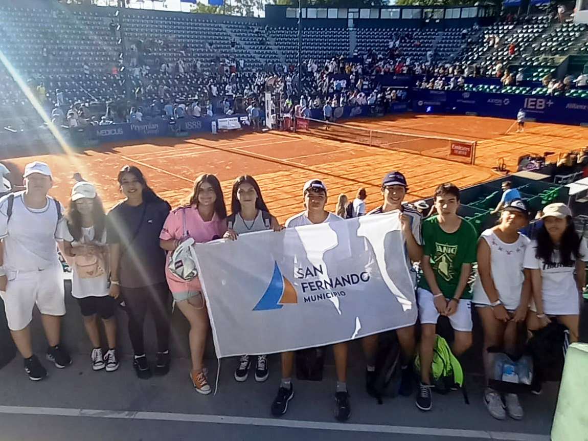 La Escuela Municipal de Tenis de San Fernando estuvo presente en el Argentina Open