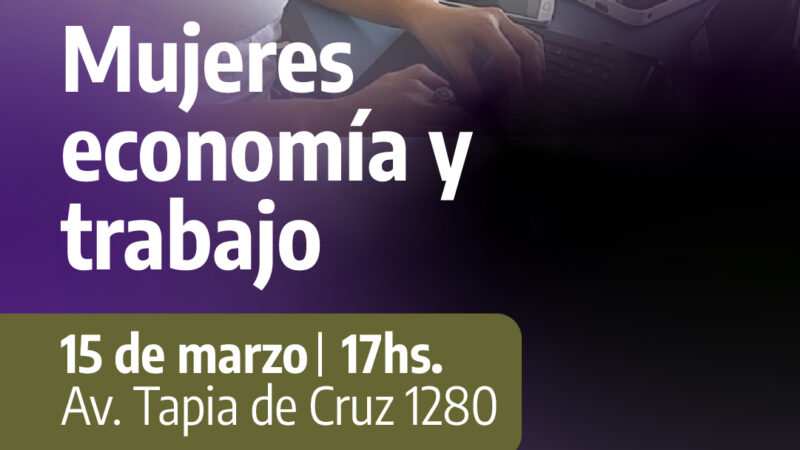 Este viernes en el HCD de Escobar se realizará un Conversatorio: “Mujeres, economía y trabajo”
