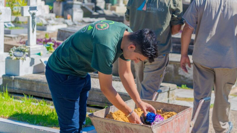 San Fernando realiza acciones de prevención del dengue en el Cementerio Municipal
