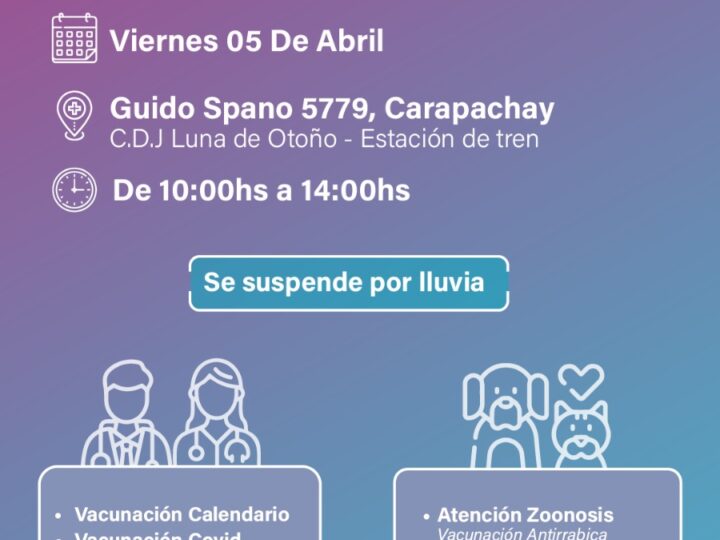 Jornada Provincial de Salud y Zoonosis en el Centro de Jubilados Luna de Otoño de Carapachay