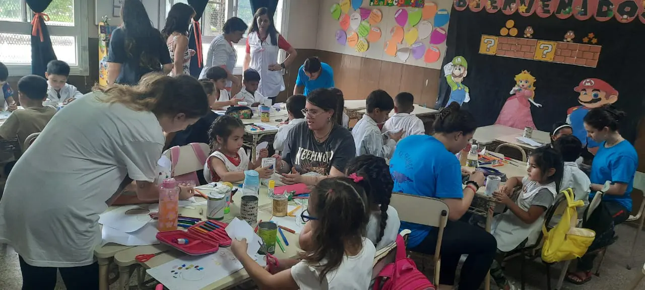 Voluntarias de un proyecto internacional realizaron actividades en conjunto con escuelas de Garín y Maquinista Savio