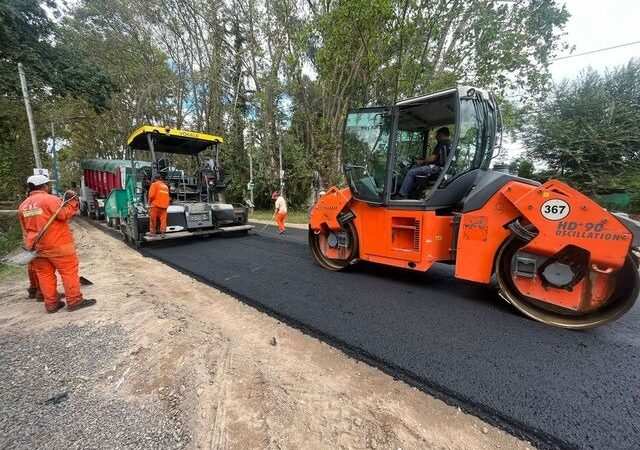 La Municipalidad intensifica la obra de repavimentación y puesta en valor de la Ruta 26