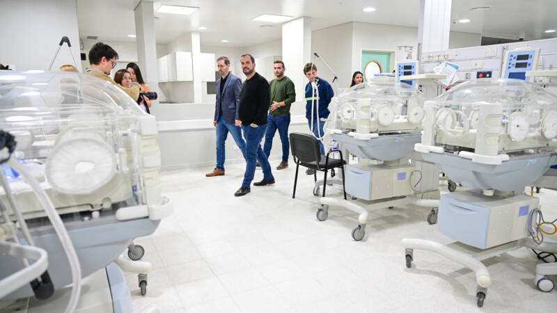 Más salud: Ariel Sujarchuk recorrió las obras de ampliación del Hospital del Bicentenario